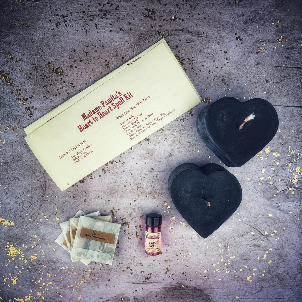 Heart to Heart Candle Spell Kit Black