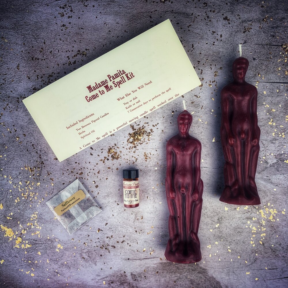 Come to Me Candle Spell Kit Male Male Red