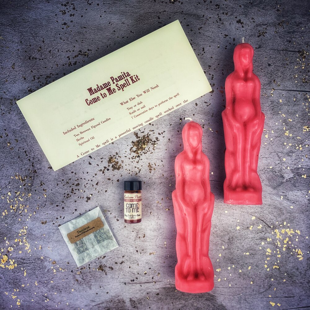 Come to Me Candle Spell Kit Female Female Pink