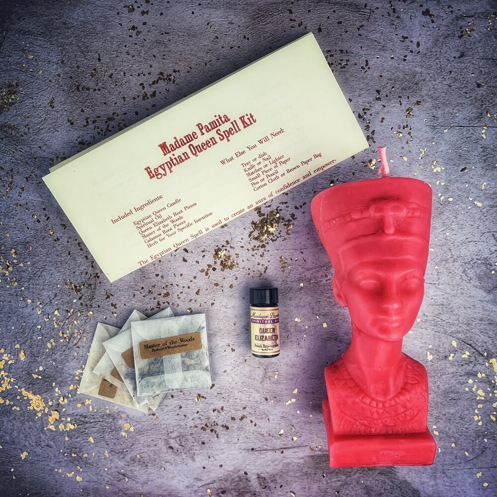 Egyptian Queen Candle Spell Kit Pink