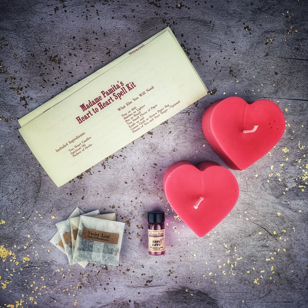 Heart to Heart Candle Spell Kit Pink