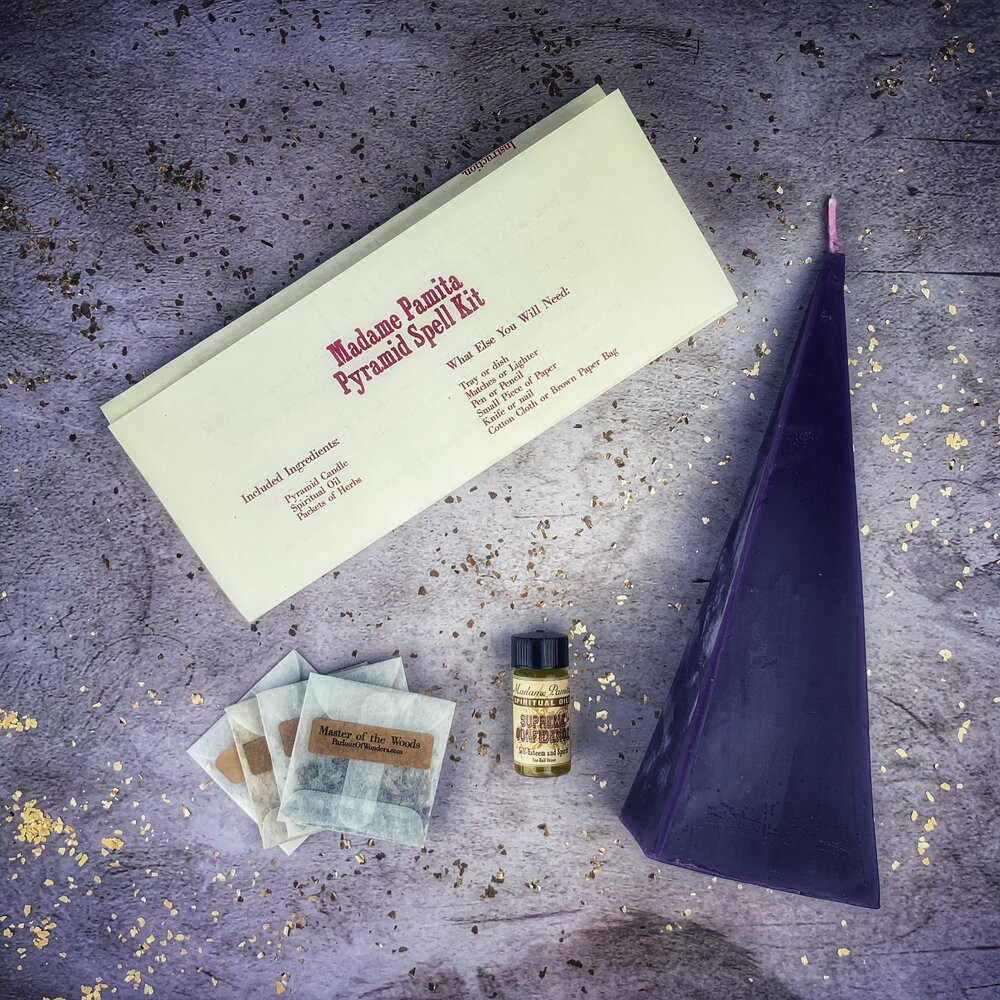 Pyramid of Power Candle Spell Kit Purple