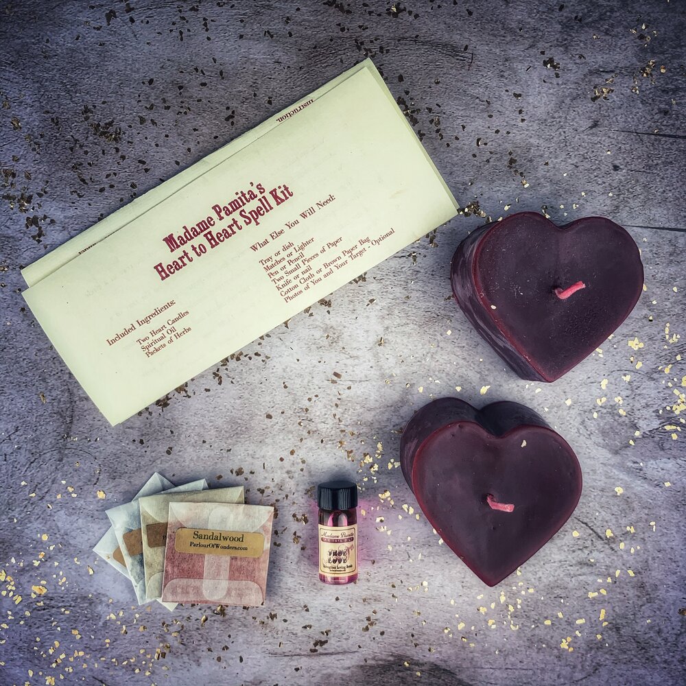 Heart to Heart Candle Spell Kit Red