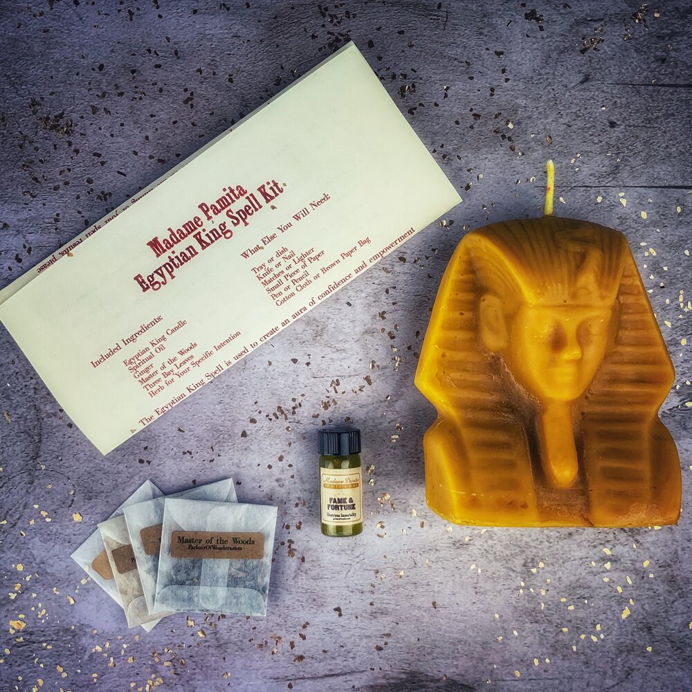 Egyptian King Candle Spell Kit Yellow