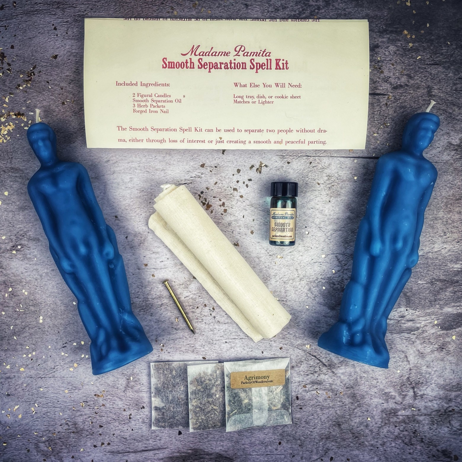 Smooth Separation Candle Spell Kit - Male/Male