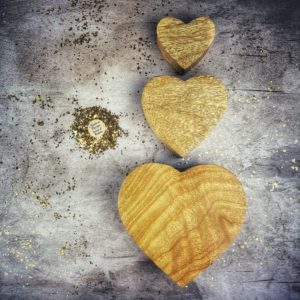 Wooden Boxes for box spells in the shape of a heart