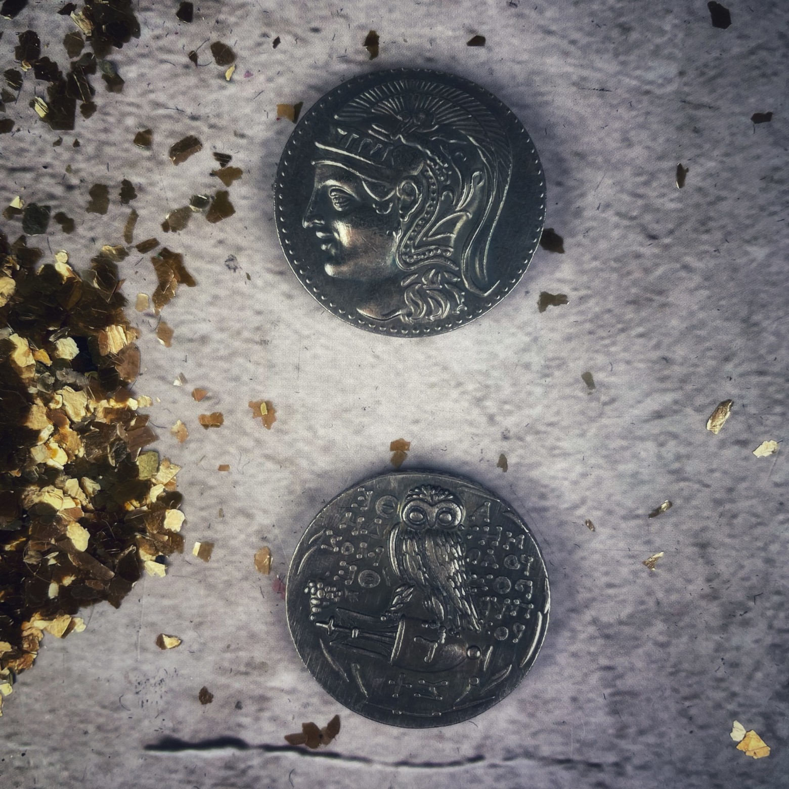 Greek Athena Coin Wisdom Amulet