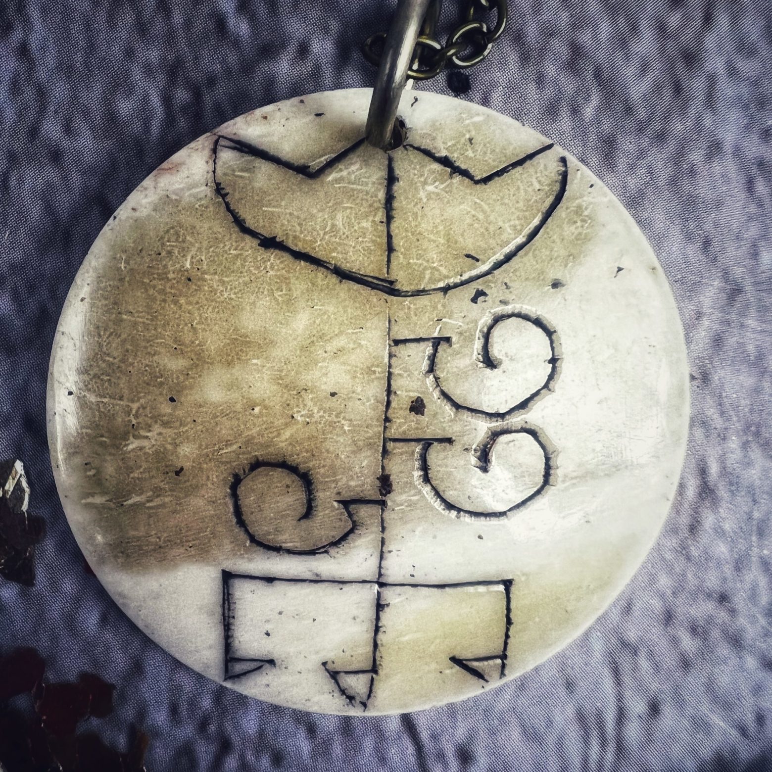 Great Personal Power Bone Charm Necklace