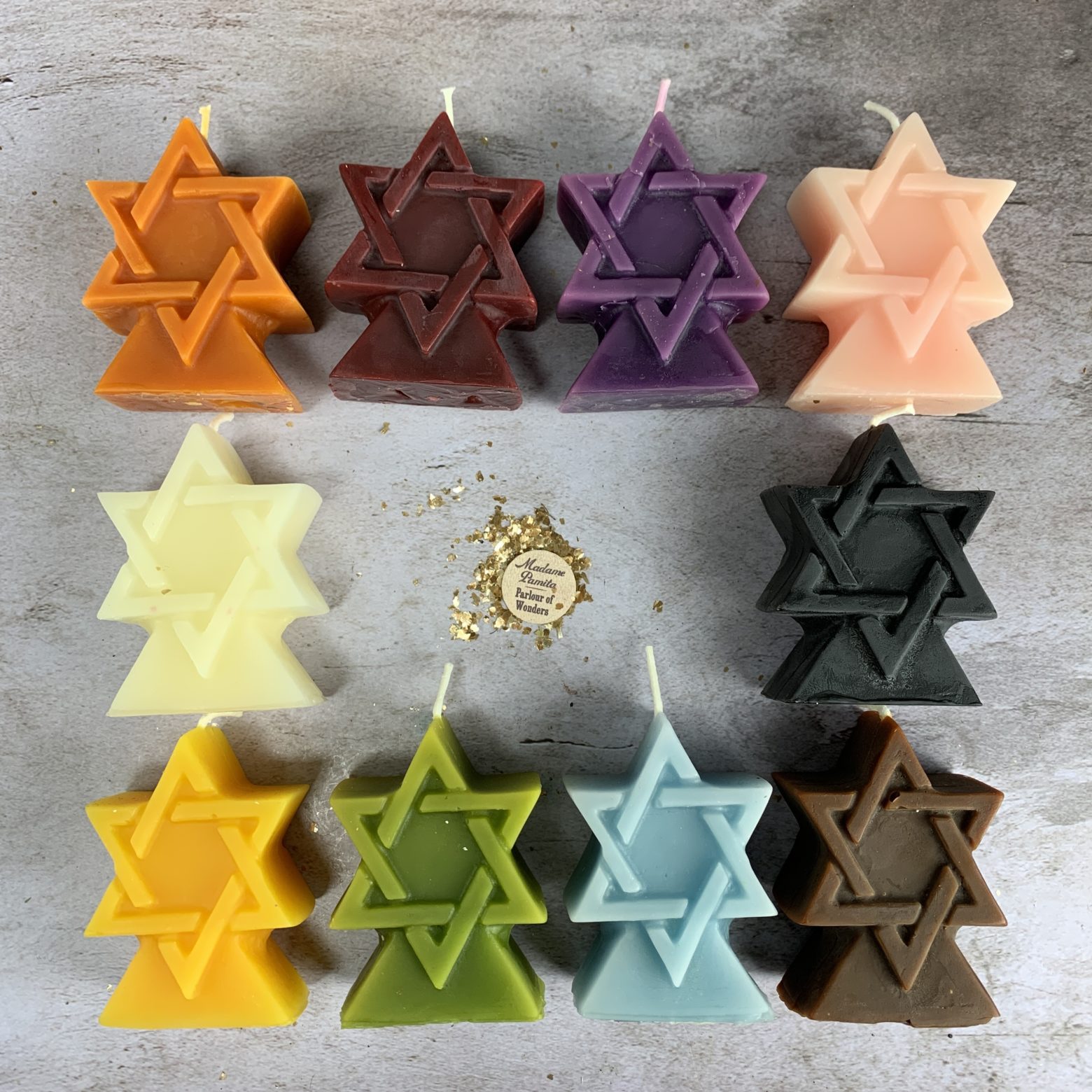 Beeswax Seal of Solomon Spell Candle