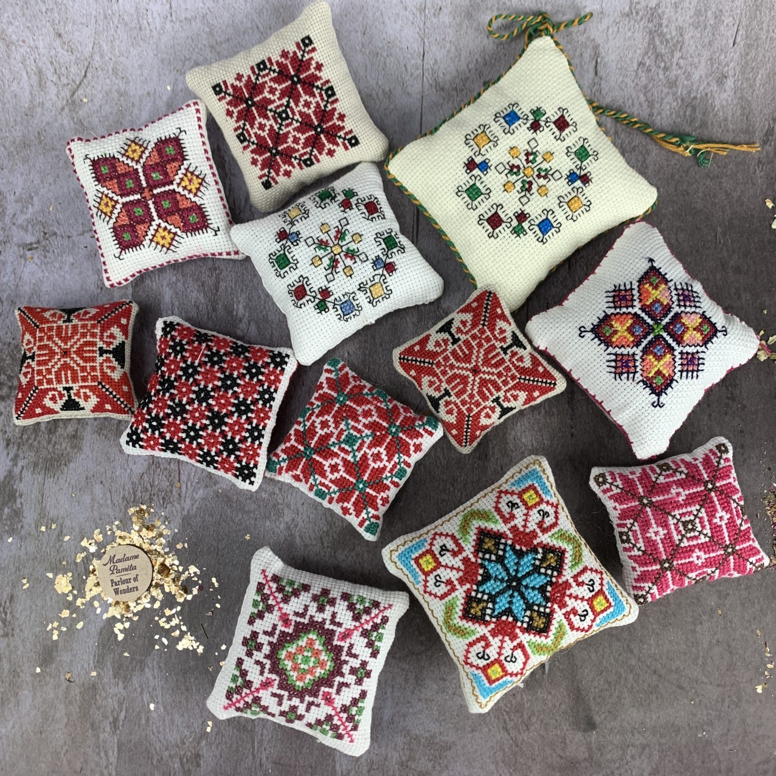 Ukrainian Embroidered Charm Pillow