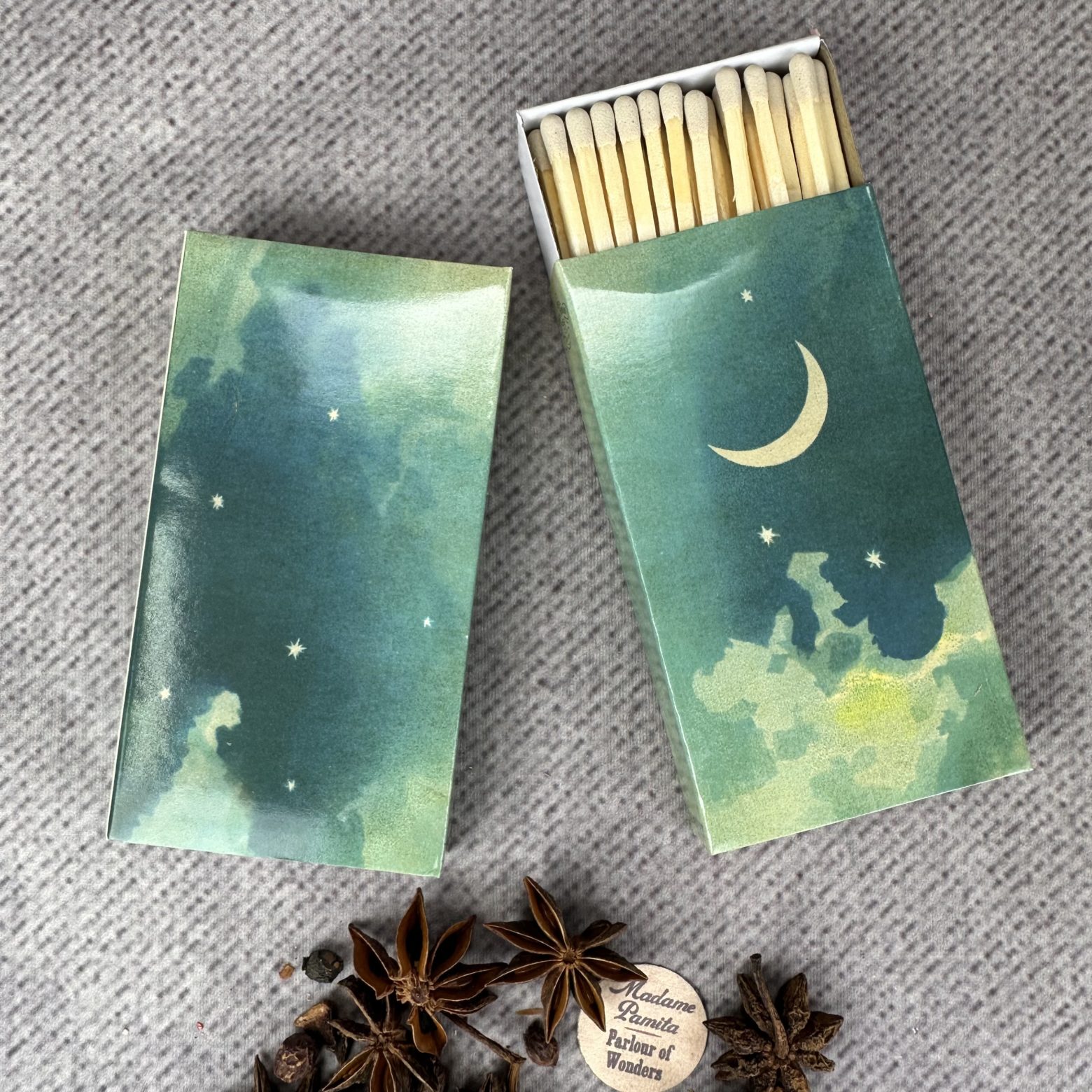 Crescent Moon and Starry Sky Matches