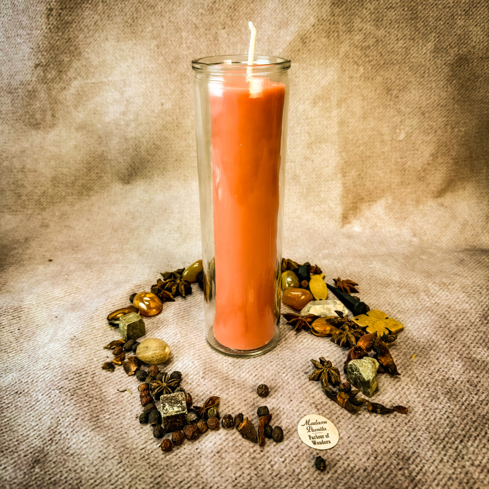 Pink Beeswax Vigil Candle