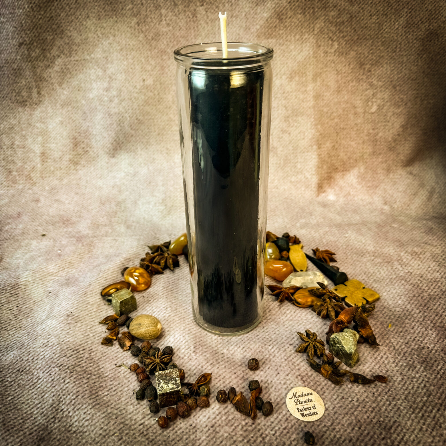 Black Beeswax Vigil Candle