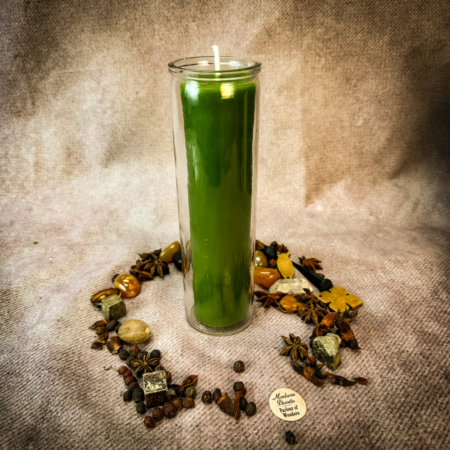 Green Vigil Candle