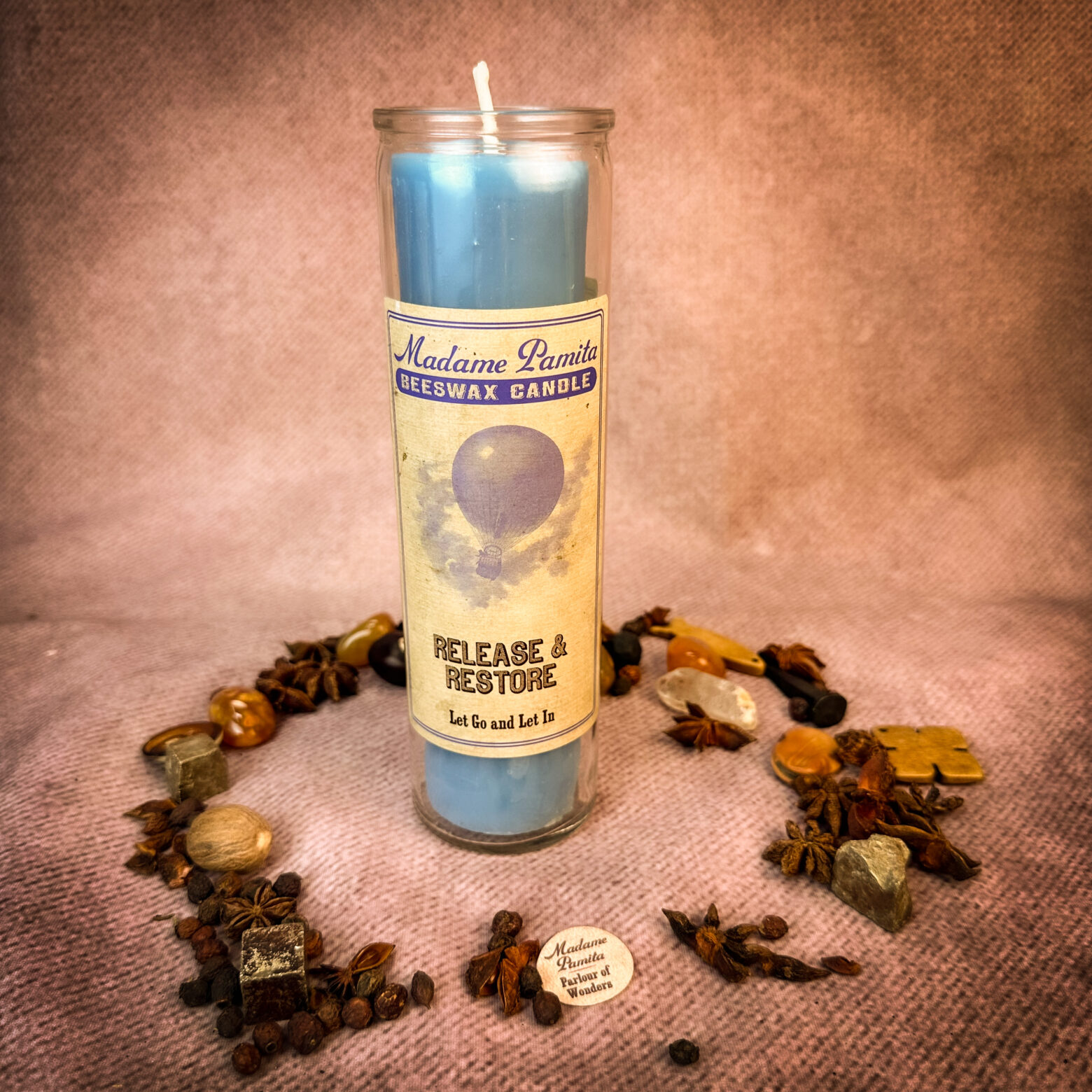 Madame Pamita Release and Restore Beeswax Vigil Candle