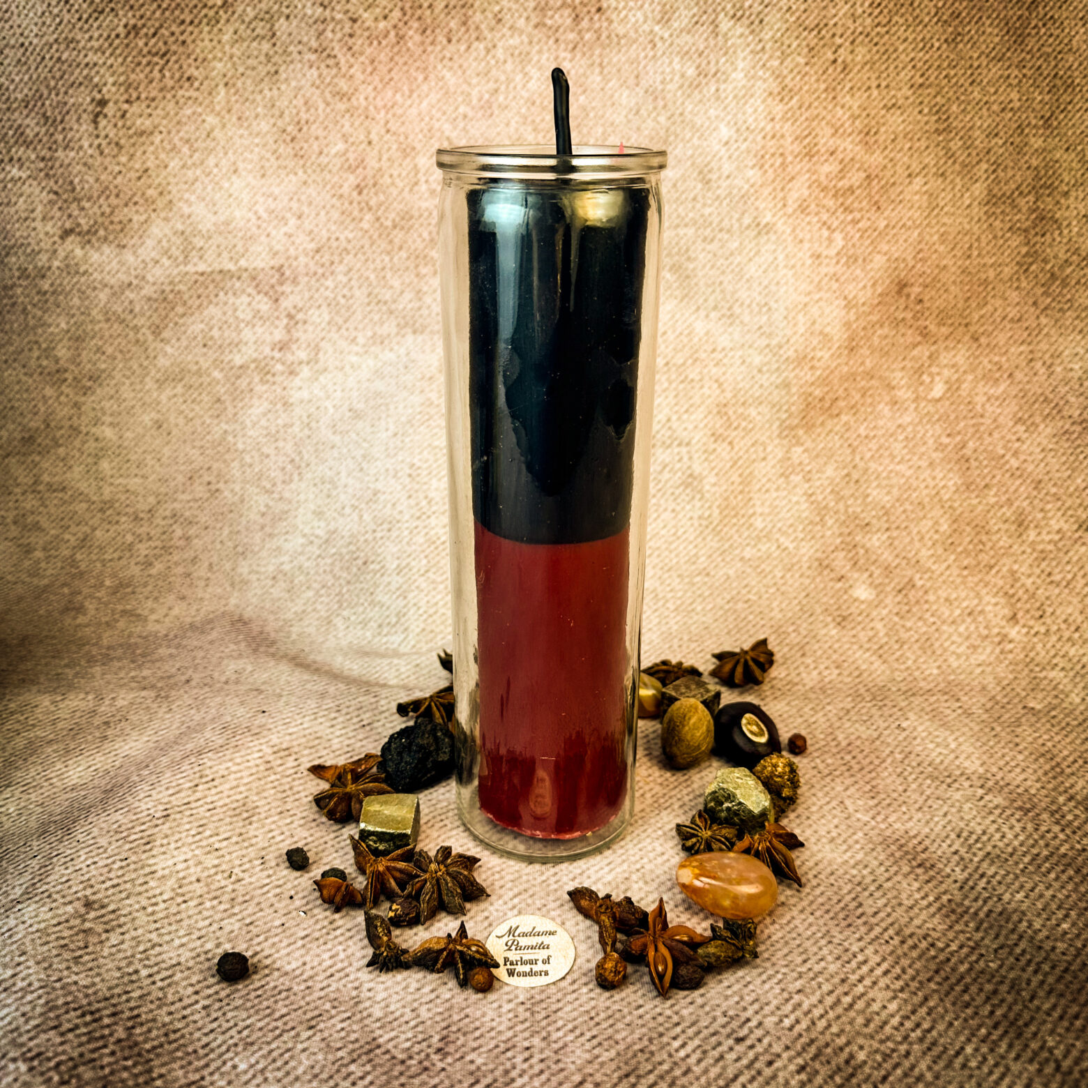 Red Beeswax Reversing Vigil Candle and Vigil Refill