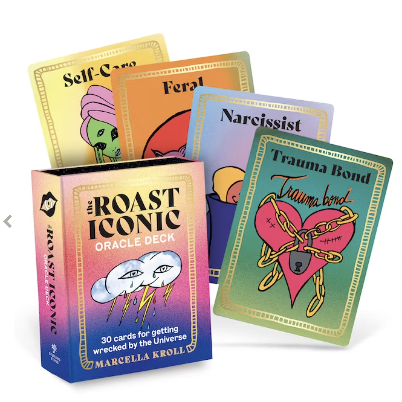 The Roast Iconic Oracle Deck: 30 Cards for Getting Wrecked by the Universe by Marcella Kroll